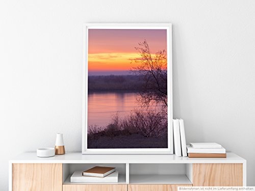 Best for home Artprints - Art - Warmer malerischer Sonnenaufgang- Fotodruck in gestochen scharfer Qualität