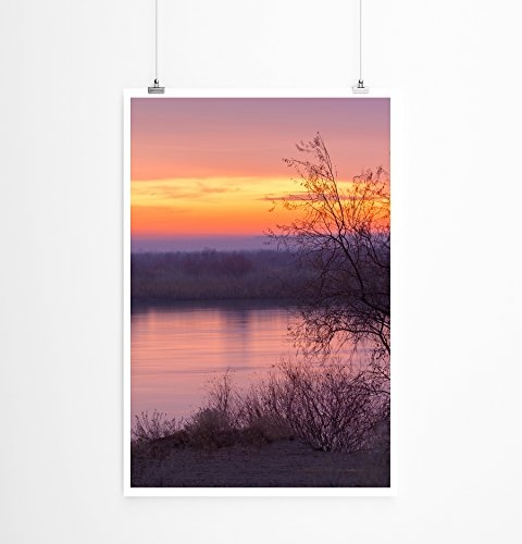 Best for home Artprints - Art - Warmer malerischer Sonnenaufgang- Fotodruck in gestochen scharfer Qualität