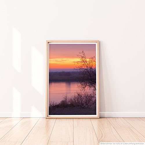 Best for home Artprints - Art - Warmer malerischer Sonnenaufgang- Fotodruck in gestochen scharfer Qualität
