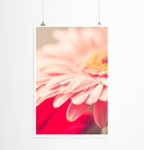Best for home Artprints - Kunstbild - Zarte warme Pastellblüten- Fotodruck in gestochen scharfer Qualität