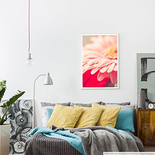 Best for home Artprints - Kunstbild - Zarte warme Pastellblüten- Fotodruck in gestochen scharfer Qualität