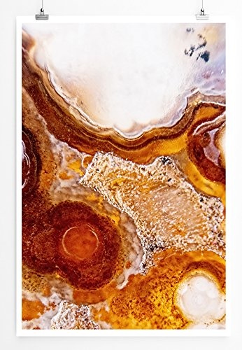 Best for home Artprints - Künstlerische Fotografie - Orange Mikrokristalle- Fotodruck in gestochen scharfer Qualität