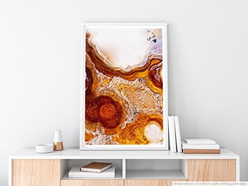 Best for home Artprints - Künstlerische Fotografie - Orange Mikrokristalle- Fotodruck in gestochen scharfer Qualität