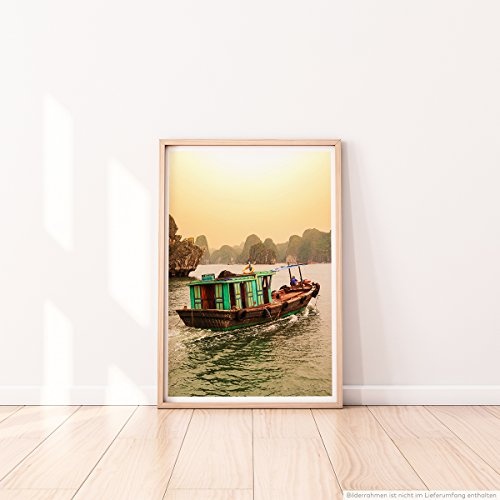 Best for home Artprints - Art - Halong Bay in Vietnam- Fotodruck in gestochen scharfer Qualität