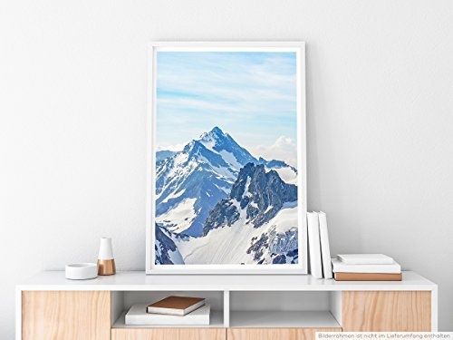 Best for home Artprints - Art - Alpenansicht von der Titlis Spitze- Fotodruck in gestochen scharfer Qualität