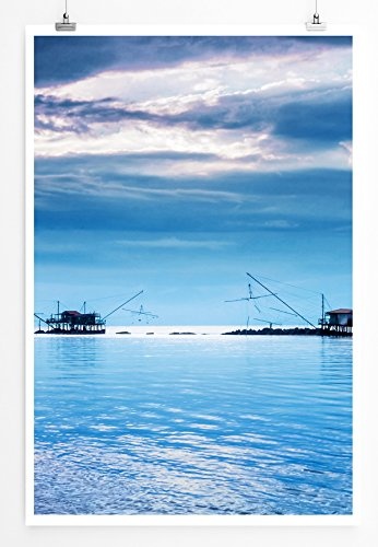 Best for home Artprints - Art - Stelzenhäuser der Fischer in Marina di Pisa Italien- Fotodruck in gestochen scharfer Qualität