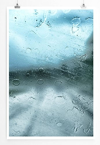 Best for home Artprints - Künstlerische Fotografie - Regen auf der Autoscheibe- Fotodruck in gestochen scharfer Qualität