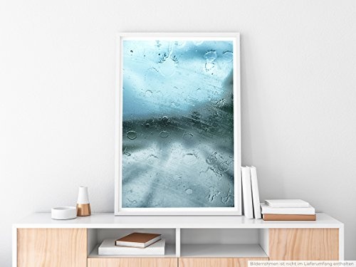 Best for home Artprints - Künstlerische Fotografie - Regen auf der Autoscheibe- Fotodruck in gestochen scharfer Qualität