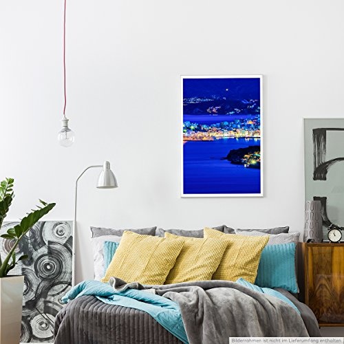 Best for home Artprints - Art - Agios Nikolaos bei Nacht Kreta Griechenland- Fotodruck in gestochen scharfer Qualität