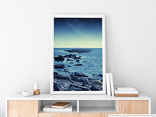 Best for home Artprints - Art - Nacht am Meer- Fotodruck in gestochen scharfer Qualität
