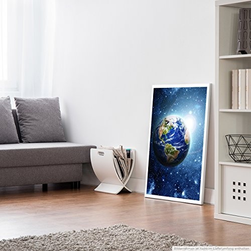 Best for home Artprints - Fotocollage - Planet Erde im All- Fotodruck in gestochen scharfer Qualität