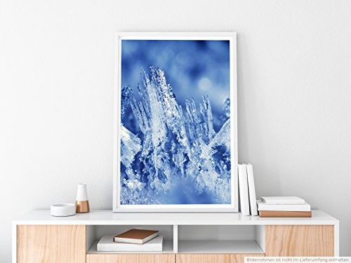 Best for home Artprints - Künstlerische Fotografie - Blaue Eiszapfen- Fotodruck in gestochen scharfer Qualität