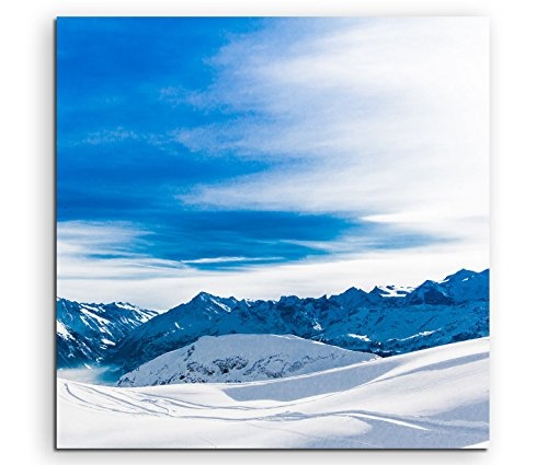 Modernes Bild 80x80cm Landschaftsfotografie - Wunderschöne Berglandschaft