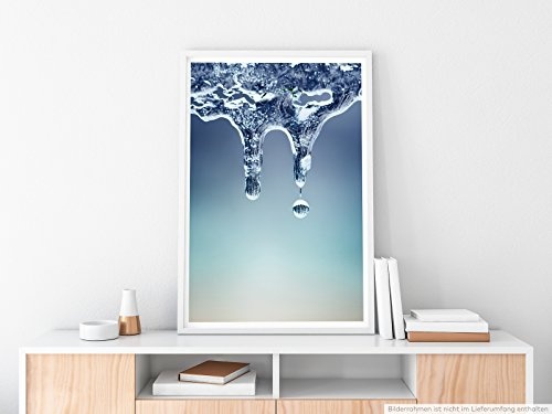 Best for home Artprints - Künstlerische Fotografie - Schmelzende Eiszapfen- Fotodruck in gestochen scharfer Qualität