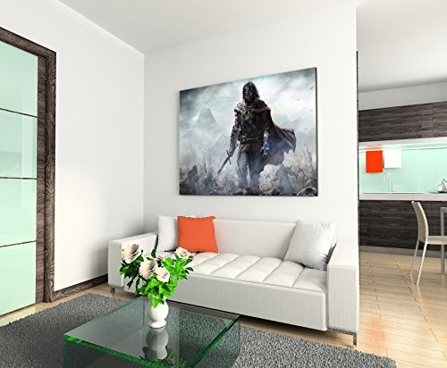 Middle Earth Shadow of Mordor Wandbild 120x80cm XXL Bilder und Kunstdrucke auf Leinwand