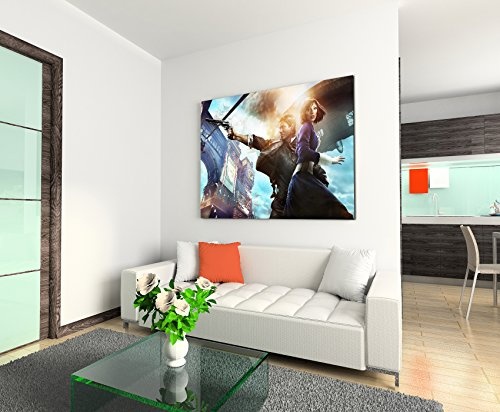 Bioshock Infinite Wandbild 120x80cm XXL Bilder und Kunstdrucke auf Leinwand