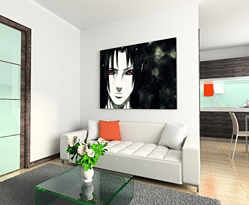 Itachi Uchiha Wandbild 120x80cm XXL Bilder und Kunstdrucke auf Leinwand