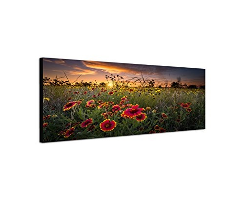 Wandbild auf Leinwand als Panorama in 120x40cm...