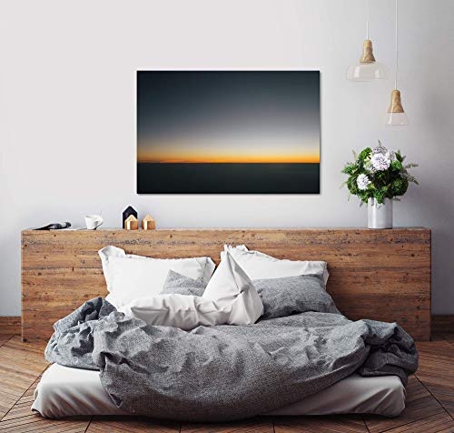 bestforhome 180x120cm Leinwandbild Sonnenuntergang un bunten Farben Leinwand auf Holzrahmen
