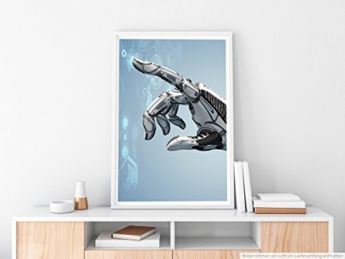 Best for home Artprints - Wandbild - Futuristisch Roboterhand- Fotodruck in gestochen scharfer Qualität
