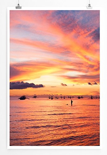 Best for home Artprints - Art - Segelboot in Boracay Philippinen- Fotodruck in gestochen scharfer Qualität