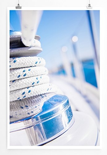 Best for home Artprints - Künstlerische Fotografie - Winde eines Segelboots- Fotodruck in gestochen scharfer Qualität