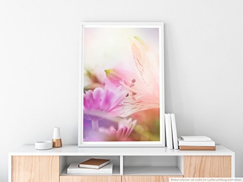 Best for home Artprints - Kunstbild - Orchideen in Zartrosa- Fotodruck in gestochen scharfer Qualität