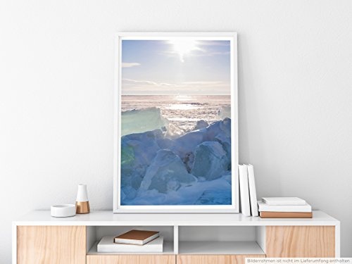 Best for home Artprints - Art - Sonne Eis und Schnee- Fotodruck in gestochen scharfer Qualität
