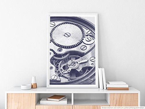 Best for home Artprints - Künstlerische Fotografie - Uhrenwerk- Fotodruck in gestochen scharfer Qualität
