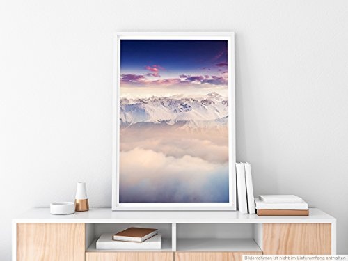 Best for home Artprints - Art - Über den Wolken bei den Schweizer Alpen- Fotodruck in gestochen scharfer Qualität