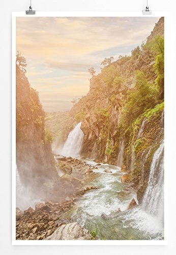 Best for home Artprints - Art - Beeindruckende Wasserfälle- Fotodruck in gestochen scharfer Qualität