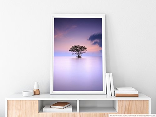 Best for home Artprints - Art - Einsamer Baum im Nebel- Fotodruck in gestochen scharfer Qualität
