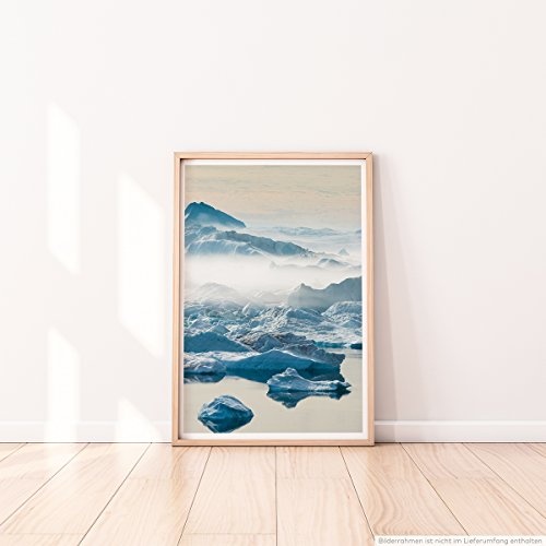 Best for home Artprints - Art - Gestrandete Eisberge Grönland- Fotodruck in gestochen scharfer Qualität