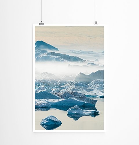 Best for home Artprints - Art - Gestrandete Eisberge Grönland- Fotodruck in gestochen scharfer Qualität