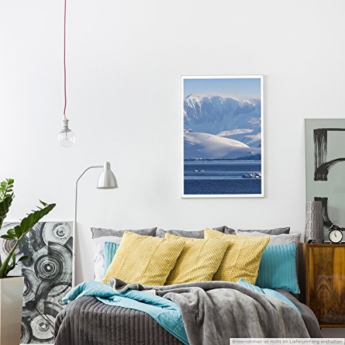 Best for home Artprints - Art - Antarktische Halbinsel mit Gletschern und Eisbergen- Fotodruck in gestochen scharfer Qualität