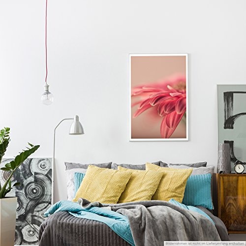 Best for home Artprints - Kunstbild - Altrosa Gerbera- Fotodruck in gestochen scharfer Qualität