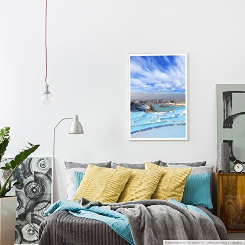 Best for home Artprints - Art - Stadt in blauer Tallage- Fotodruck in gestochen scharfer Qualität