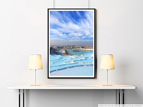 Best for home Artprints - Art - Stadt in blauer Tallage- Fotodruck in gestochen scharfer Qualität
