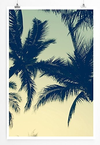 Best for home Artprints - Kunstbild - Wunderschöne Palmensilhouette - Fotodruck in gestochen scharfer Qualität