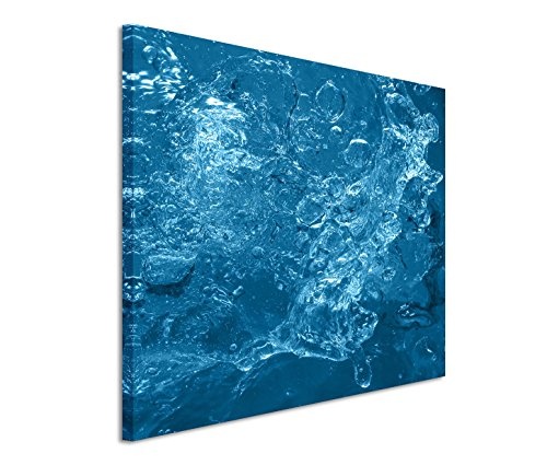 Modernes Bild 120x80cm Künstlerische Fotografie - Wirbelnde Luftblasen im Wasser