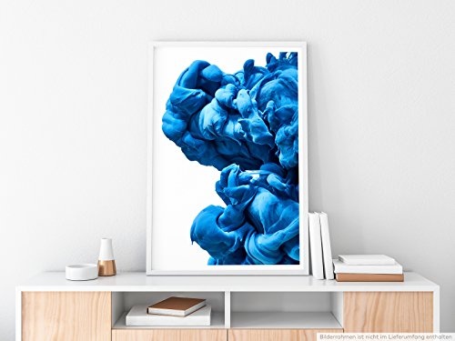 Best for home Artprints - Künstlerische Fotografie - Blaue Tinte im Wasser- Fotodruck in gestochen scharfer Qualität