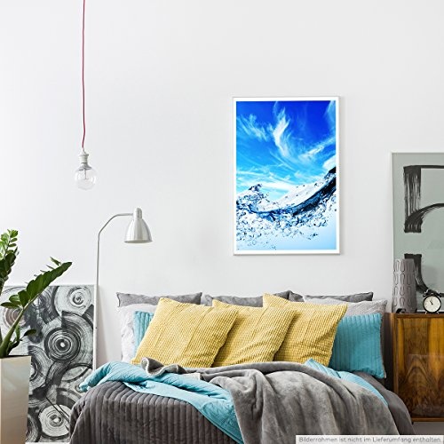 Best for home Artprints - Künstlerische Fotografie - Luftblasen im Wasser am Himmel- Fotodruck in gestochen scharfer Qualität