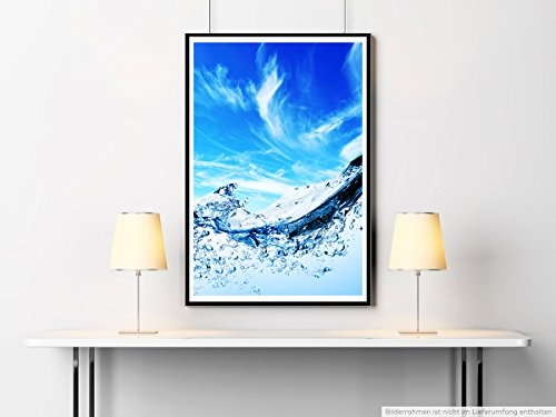 Best for home Artprints - Künstlerische Fotografie - Luftblasen im Wasser am Himmel- Fotodruck in gestochen scharfer Qualität