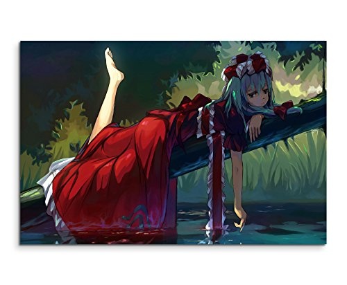 Anime Girl Above Water Wandbild 120x80cm XXL Bilder und...