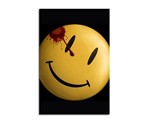 Watchmen Smiley 90x60cm Bild als schoener Kunstdruck auf...