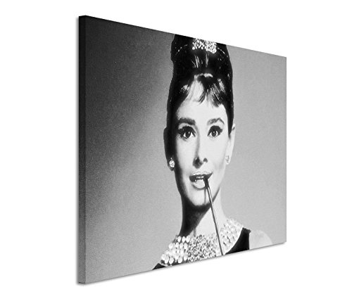 Modernes Bild 120x80cm Künstlerische Fotografie - Die Ikone Audrey Hepburn