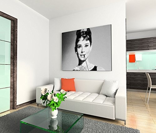 Modernes Bild 120x80cm Künstlerische Fotografie - Die Ikone Audrey Hepburn