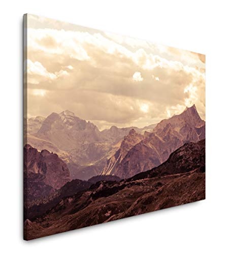 bestforhome 150x100cm Leinwandbild Dolomiten in Südtirol Leinwand auf Holzrahmen