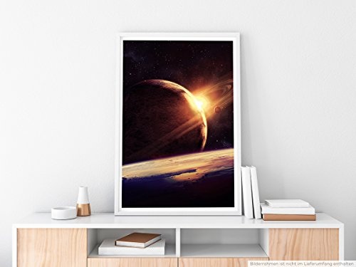 Best for home Artprints - Collage Planeten im Weltall- Fotodruck in gestochen scharfer Qualität
