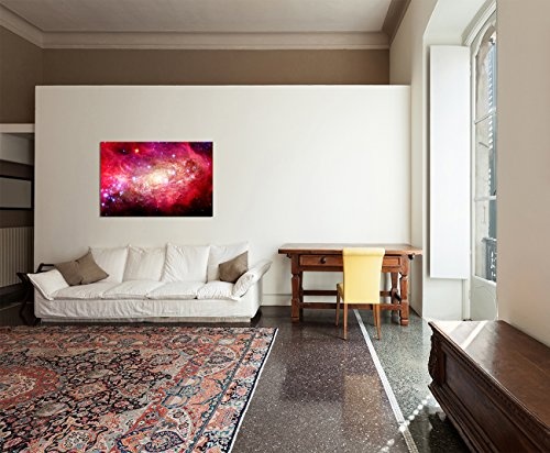 120x80cm - Sterne Galaxie Weltall - Bild auf Keilrahmen modern stilvoll - Bilder und Dekoration